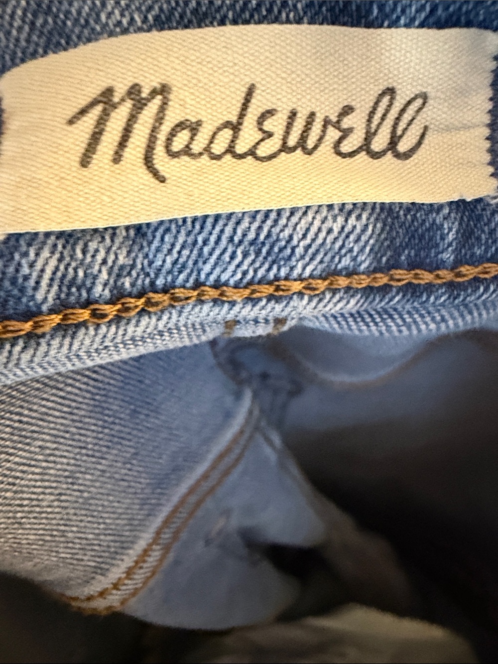Madewell Mid-Rise Kick Out Jeans Size 32 Medium Wash Cropped Kick Flare - Picture 6 of 8